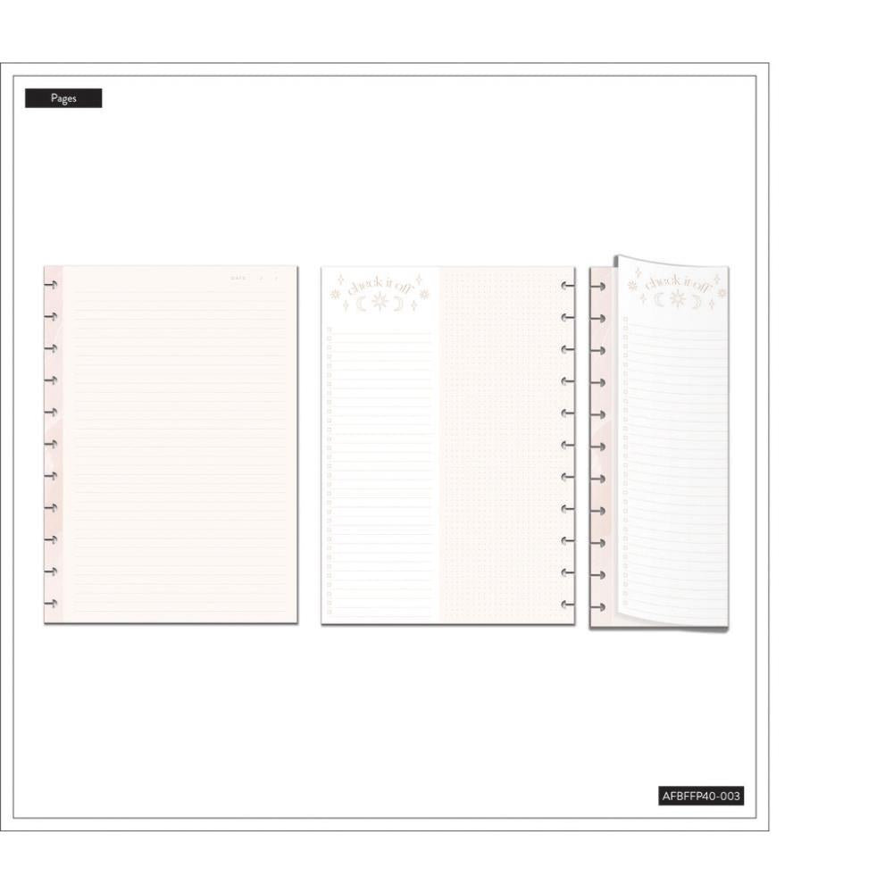 Folded BIG Dotted Lined + Dashboard Sheet Fill Paper - Everyday Magic