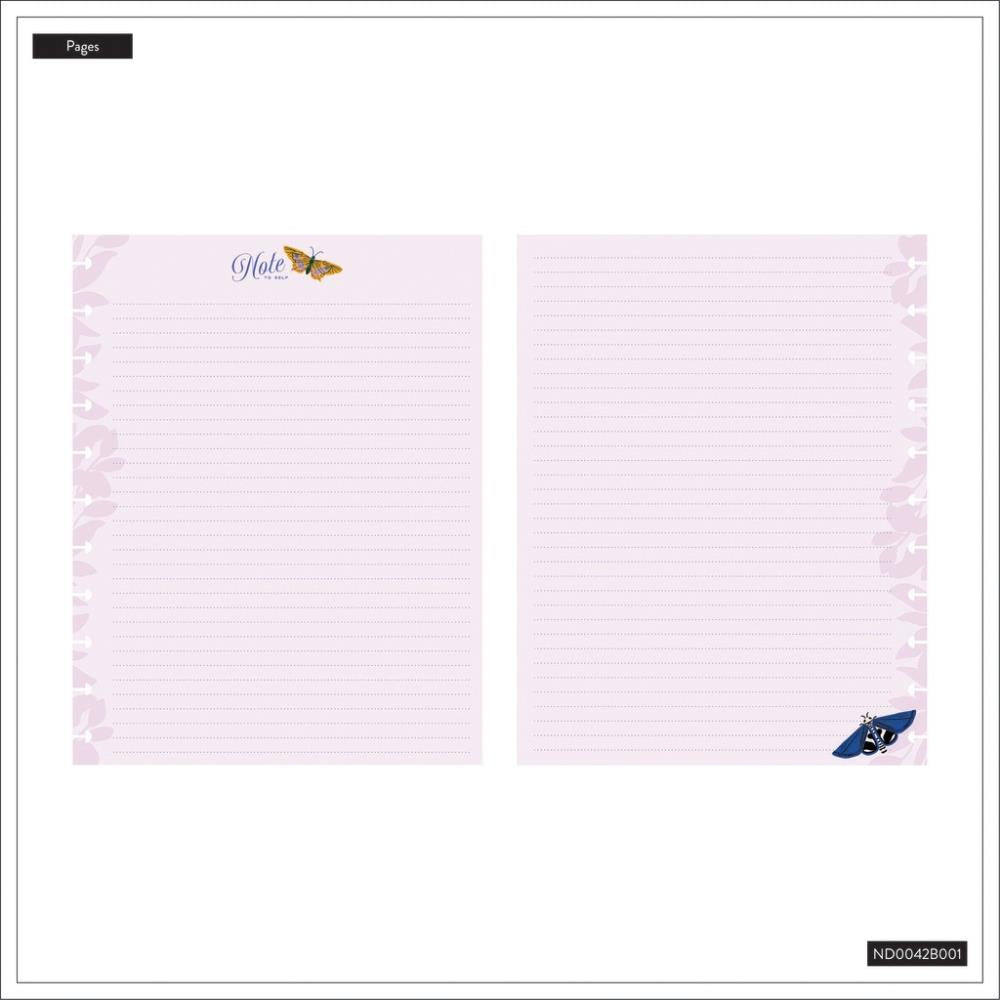 Dotted Lined BIG Notebook - Butterfly Botanics