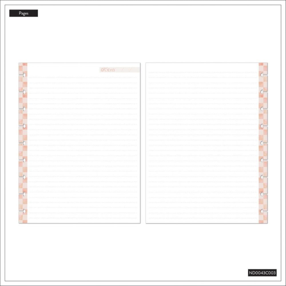 Dotted Lined Classic Notebook - Textured Canvas
