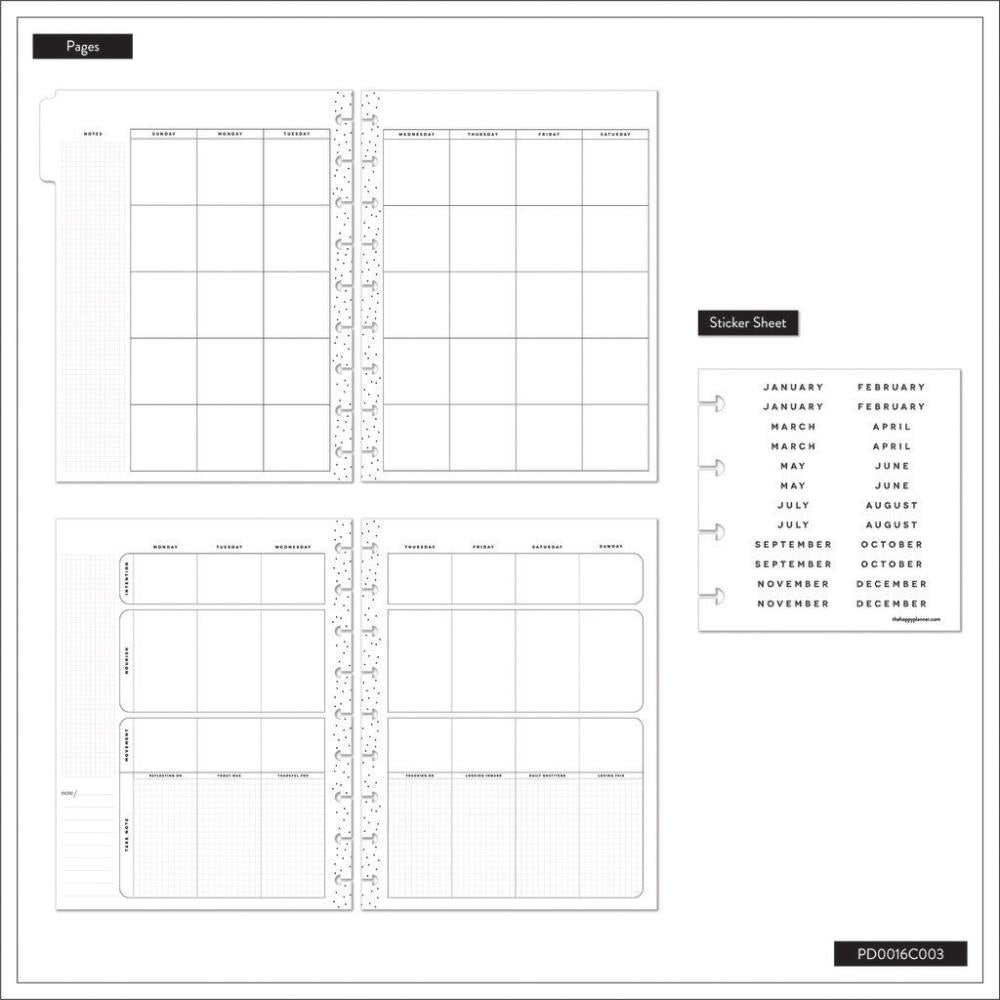 Undated Radiant Soul Customisable Wellness Planner – Classic Wellness Layout – 12 Months