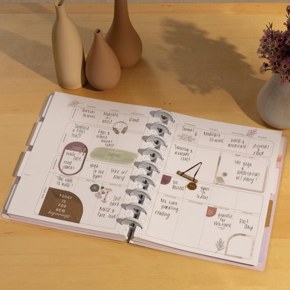 Undated Radiant Soul Customisable Wellness Planner – Classic Wellness Layout – 12 Months