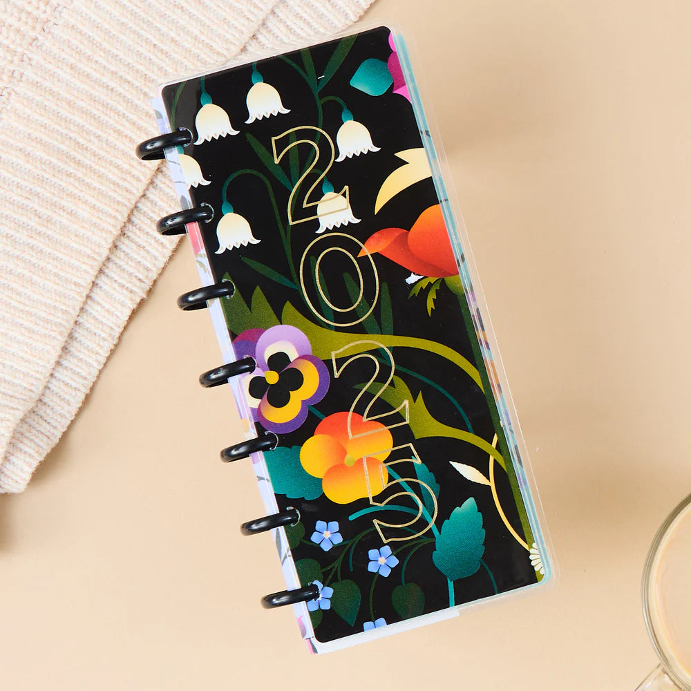 2025 Radiant Garden Happy Planner – Skinny Mini Horizontal Layout – 12 Months