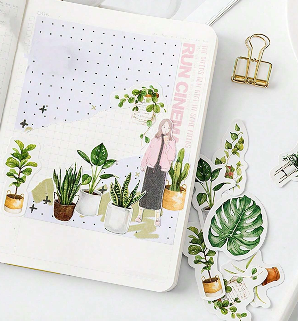 Mini Die-Cut Plant Stickers