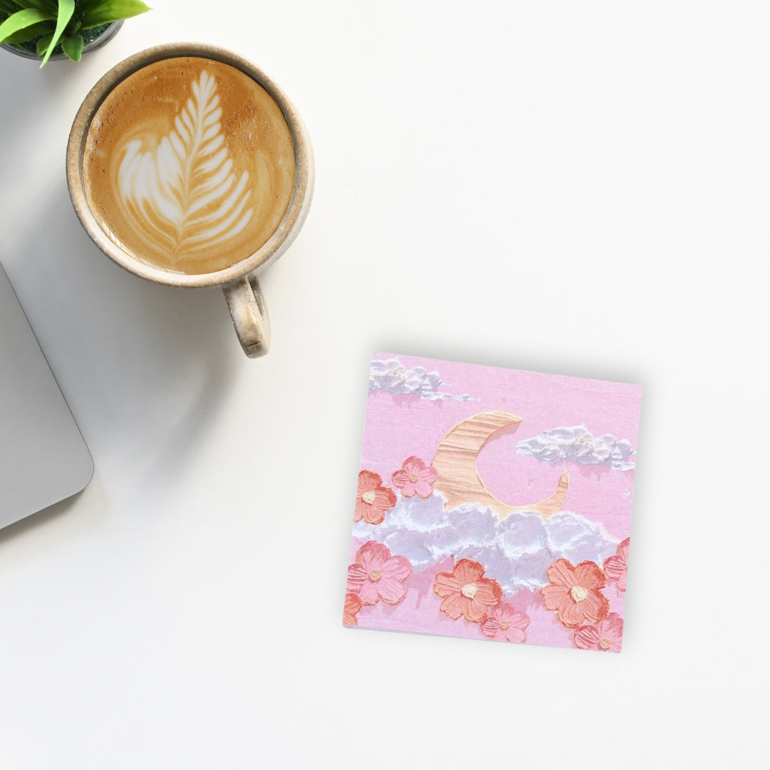 Floral Dream Oil Painting Sticky Notes
