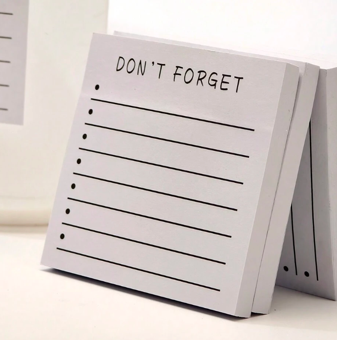 Don't Forget Sticky Notes