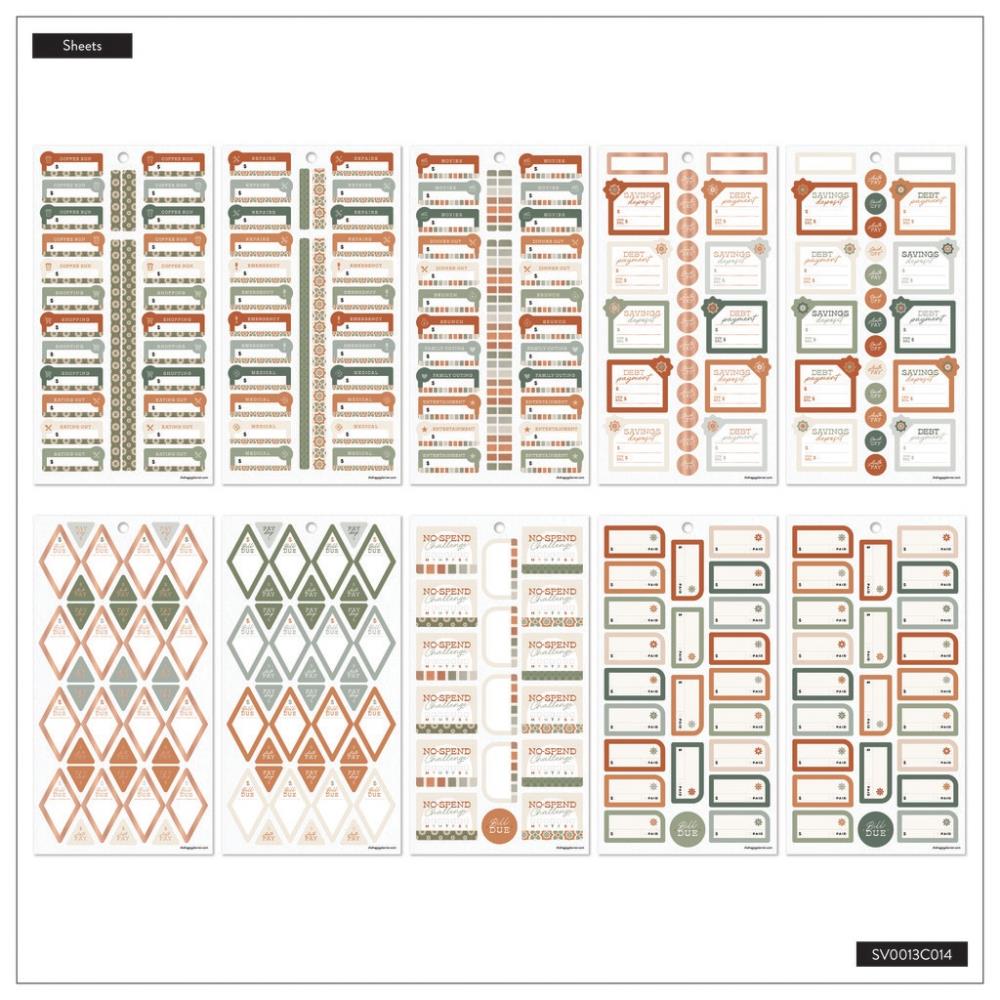 Value Pack Stickers - Sage & Terracotta Budget