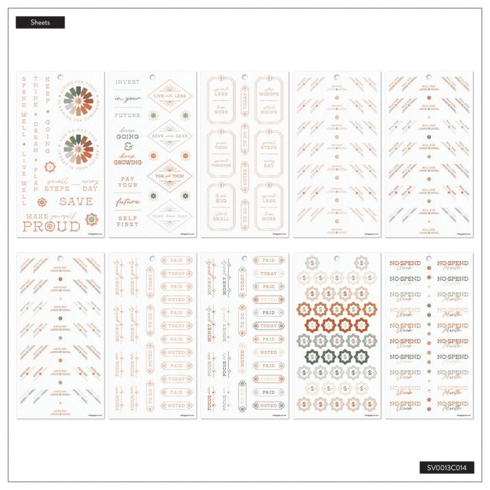 Value Pack Stickers - Sage & Terracotta Budget