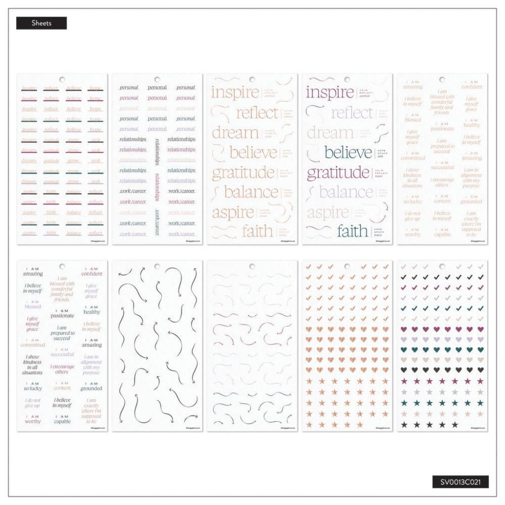 Value Pack Stickers - Reflect & Grow Journaling Companion