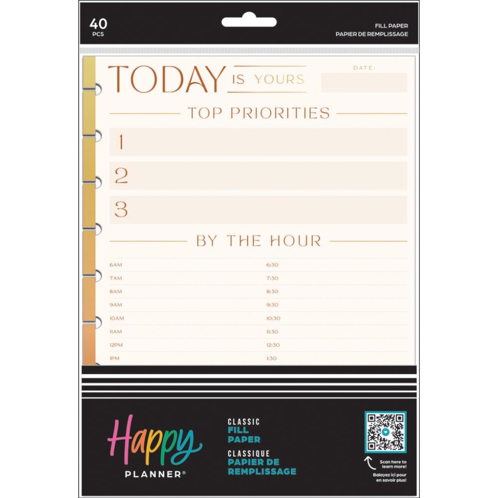 Dashboard Classic Filler Paper - By the Hour