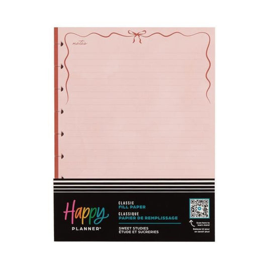 Happy Planner student pink paper pack 