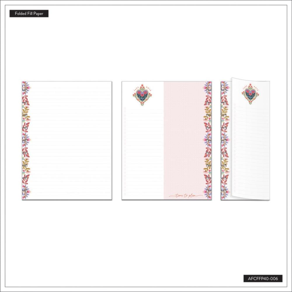 Dotted Lined + Dashboard Folded Classic Filler Paper - Folk & Flora