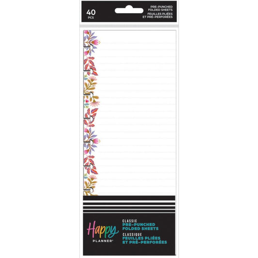 Dotted Lined + Dashboard Folded Classic Filler Paper - Folk & Flora