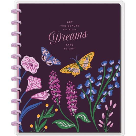 Dotted Lined BIG Notebook - Butterfly Botanics