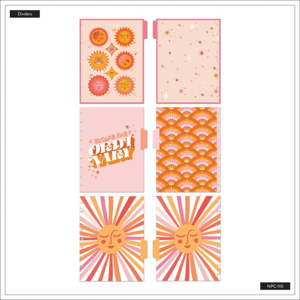 Dotted Lined Classic Notebook - Retro Sunset