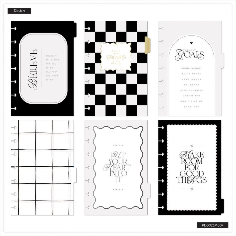 Undated Sweet & Simple Customisable Planner – Mini Dashboard Layout – 12 Months