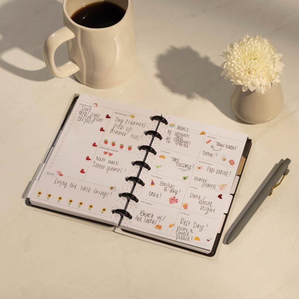 Undated Sweet & Simple Customisable Planner – Mini Dashboard Layout – 12 Months