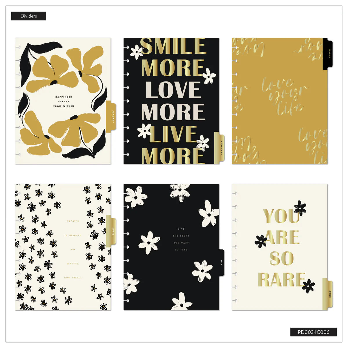 2025-2026 SPECIALTY Mod Sketches Customisable Happy Planner – Classic Dashboard Layout – 12 Months