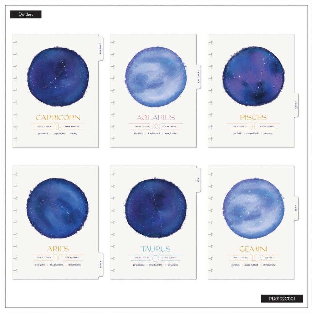 2026 SPECIALTY Star Signs Customisable Planner – Classic Horizontal Layout – 12 Months