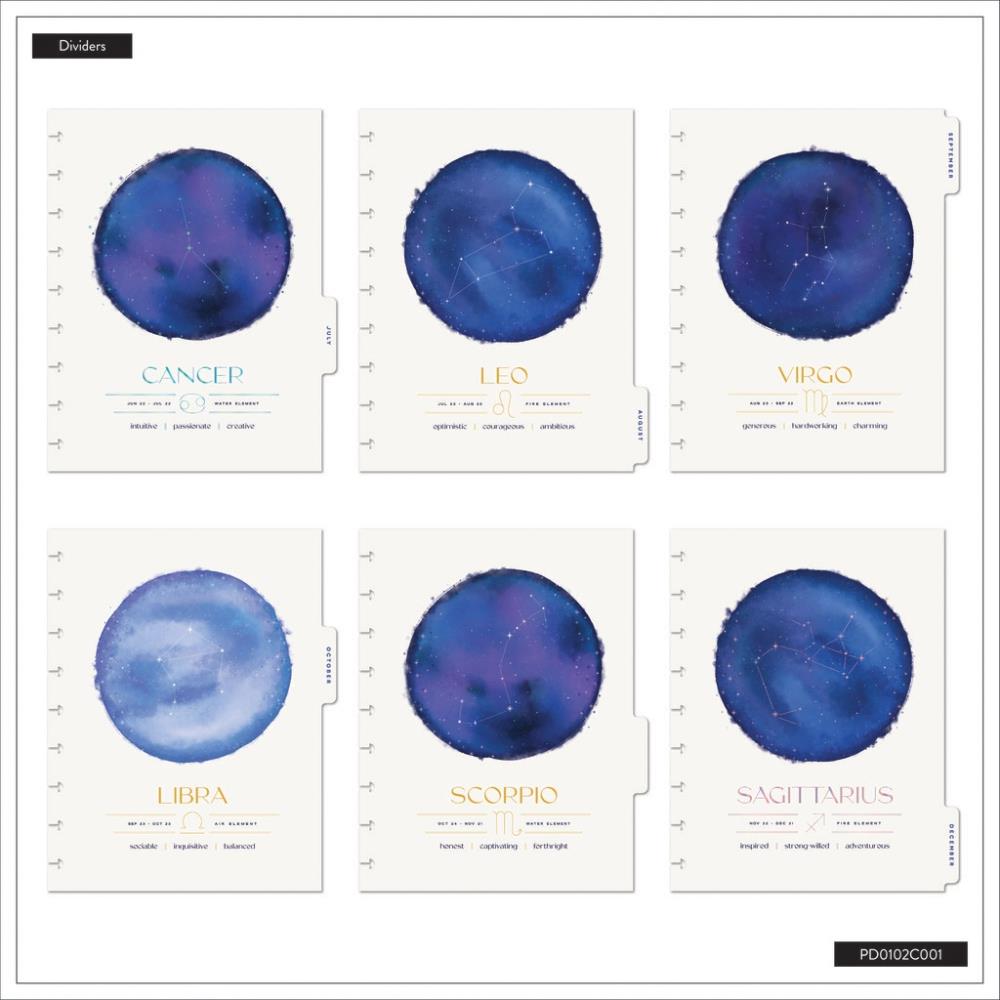 2026 SPECIALTY Star Signs Customisable Planner – Classic Horizontal Layout – 12 Months