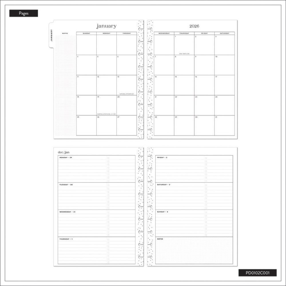 2026 SPECIALTY Star Signs Customisable Planner – Classic Horizontal Layout – 12 Months