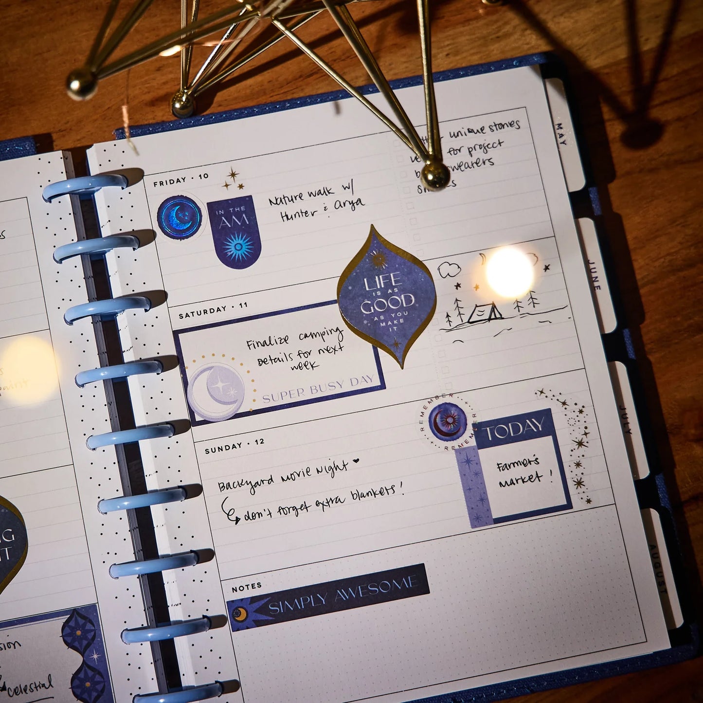 2026 SPECIALTY Star Signs Customisable Planner – Classic Horizontal Layout – 12 Months