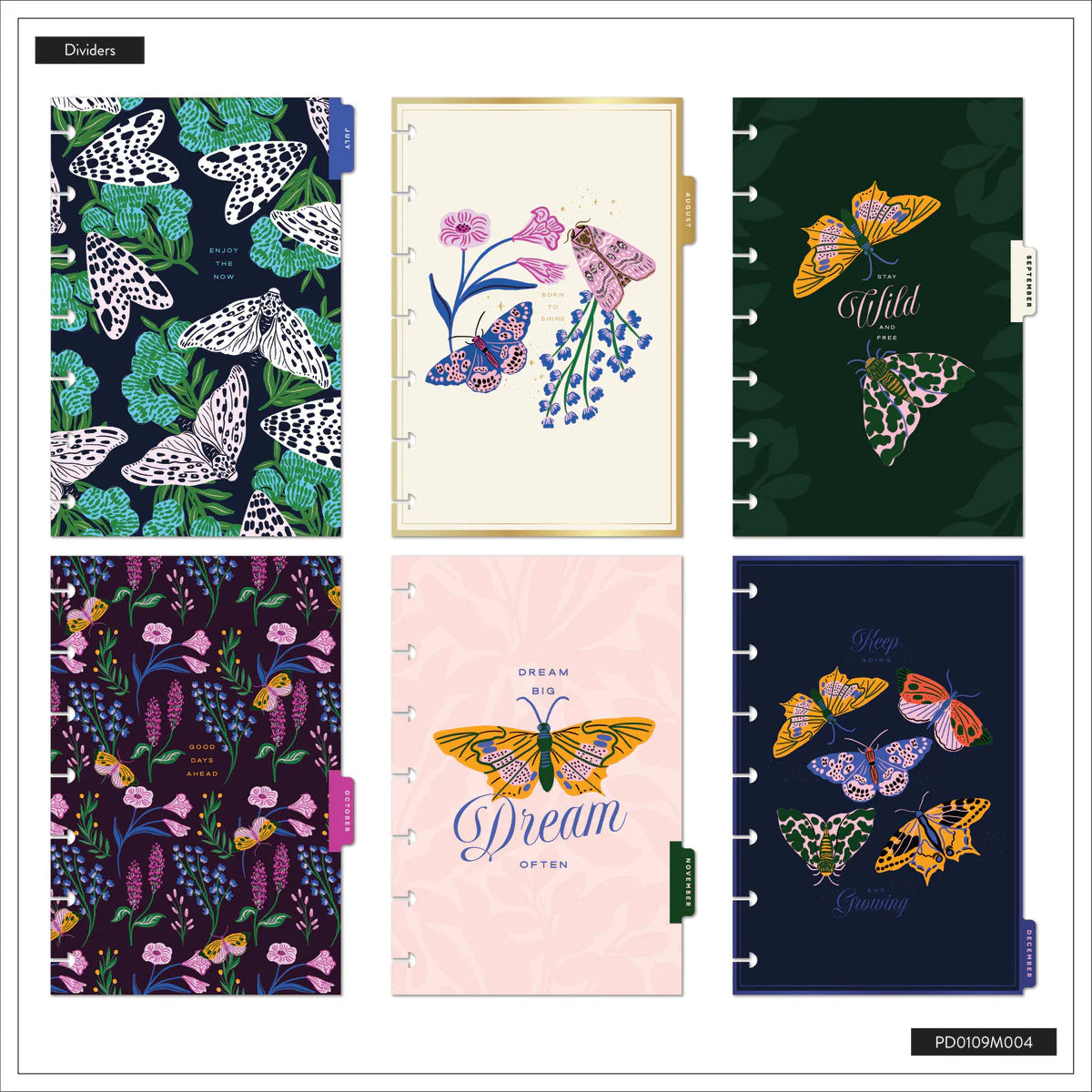 2026 Butterfly Botanics Customisable Planner – Mini Colour Block Layout – 12 Months