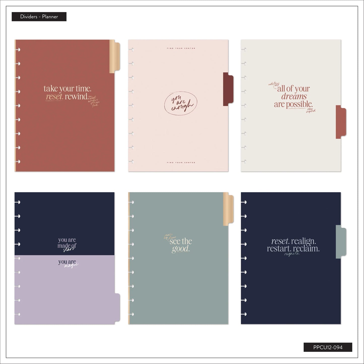 Undated See the Good Customisable Planner – Classic Vertical Layout – 12 Months