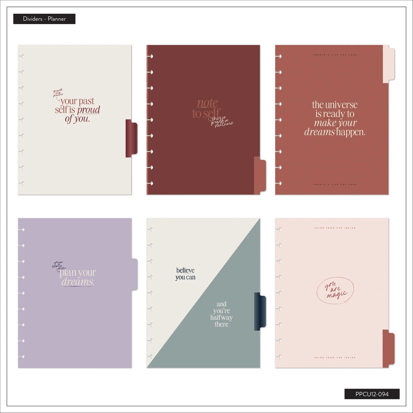 Undated See the Good Customisable Planner – Classic Vertical Layout – 12 Months