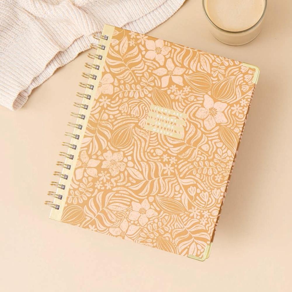 2025 Sunny Oasis Spiral Planner – Classic Vertical Layout – 12 Months
