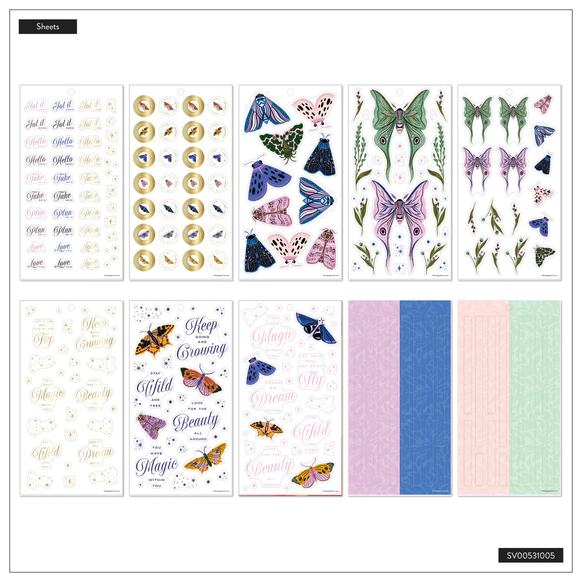 Value Pack Stickers - Butterfly Botanics - BIG