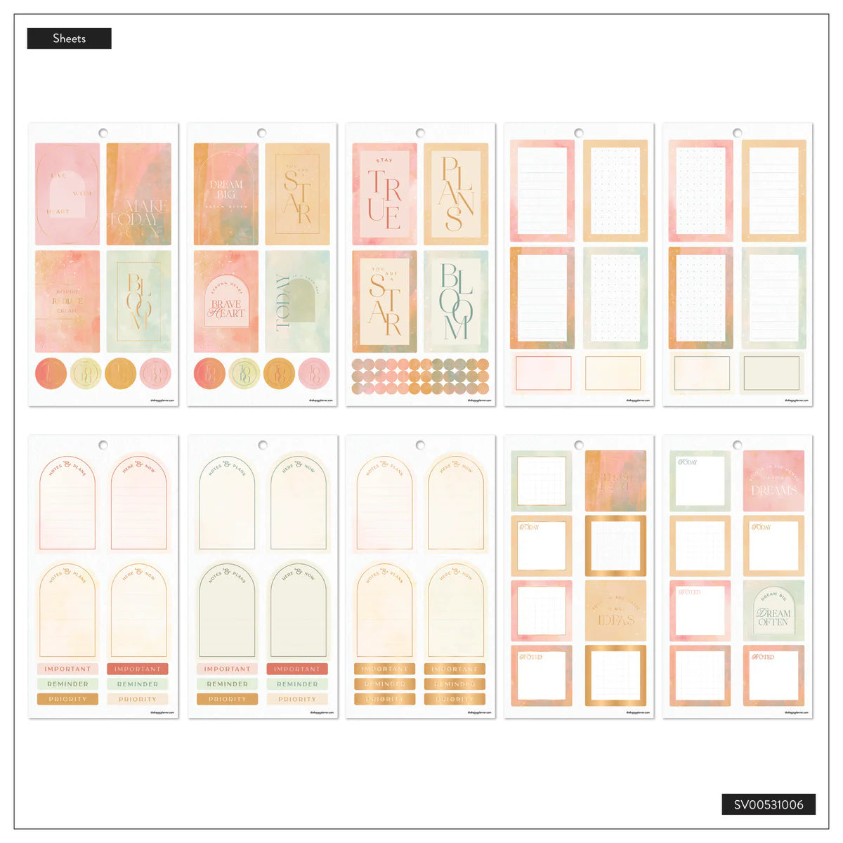 Value Pack Stickers - Textured Canvas - BIG