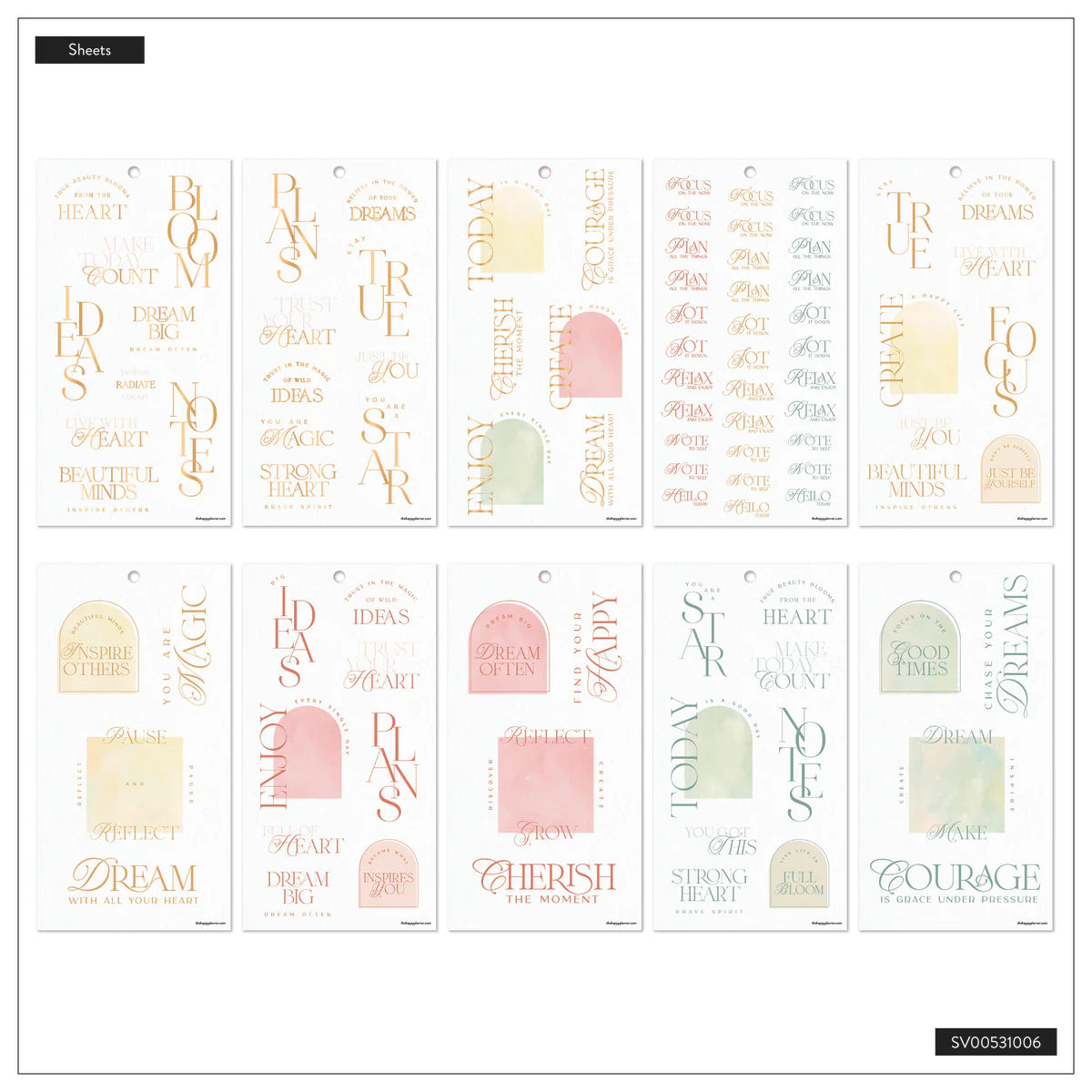 Value Pack Stickers - Textured Canvas - BIG