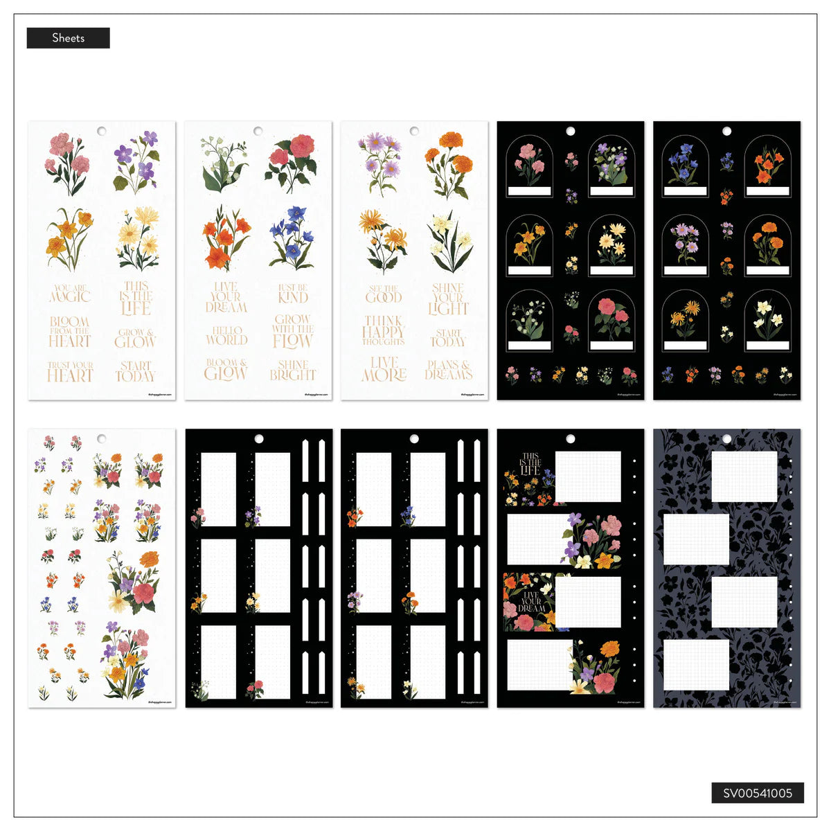 Value Pack Stickers - Dark Garden