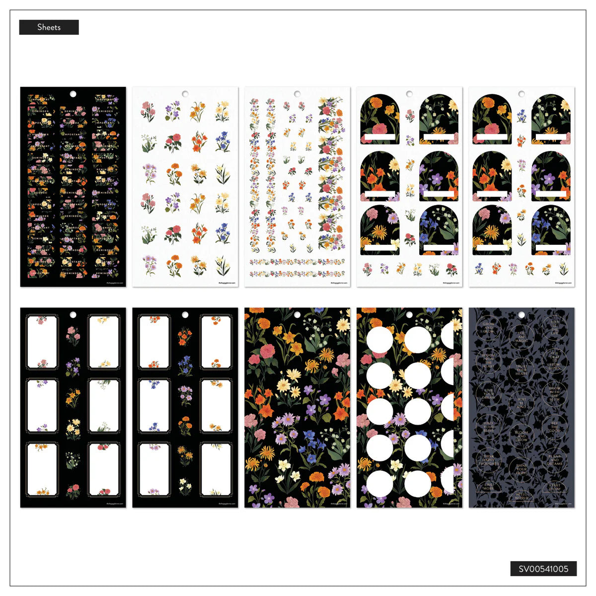 Value Pack Stickers - Dark Garden