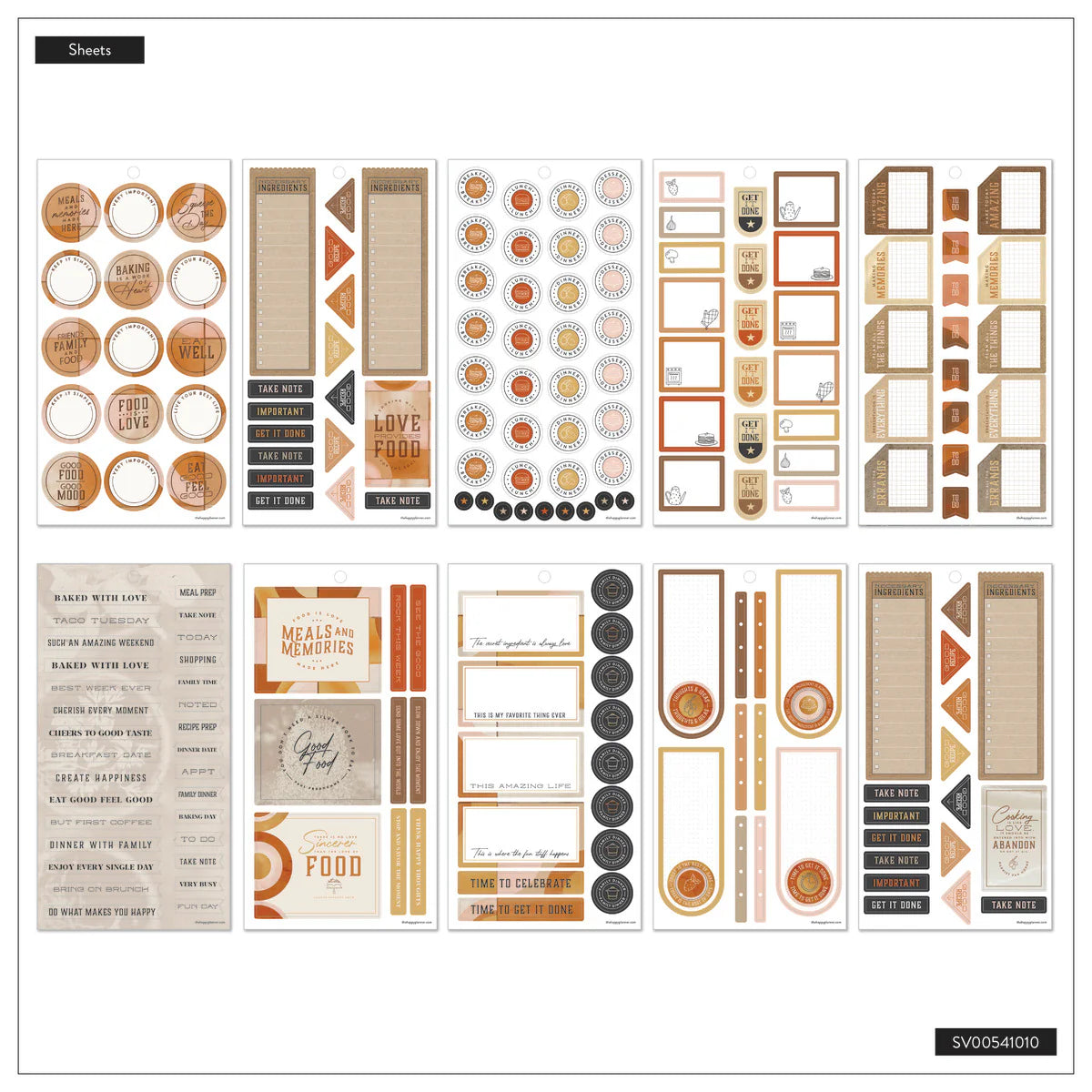Value Pack Stickers - Rustic Roots Meal Planning