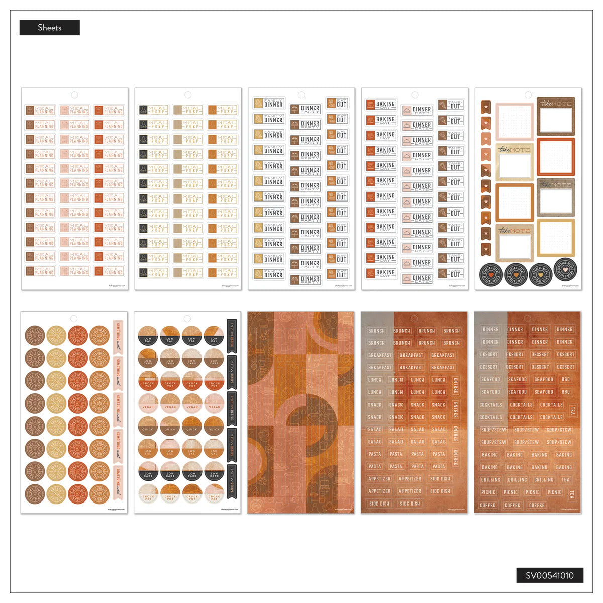 Value Pack Stickers - Rustic Roots Meal Planning