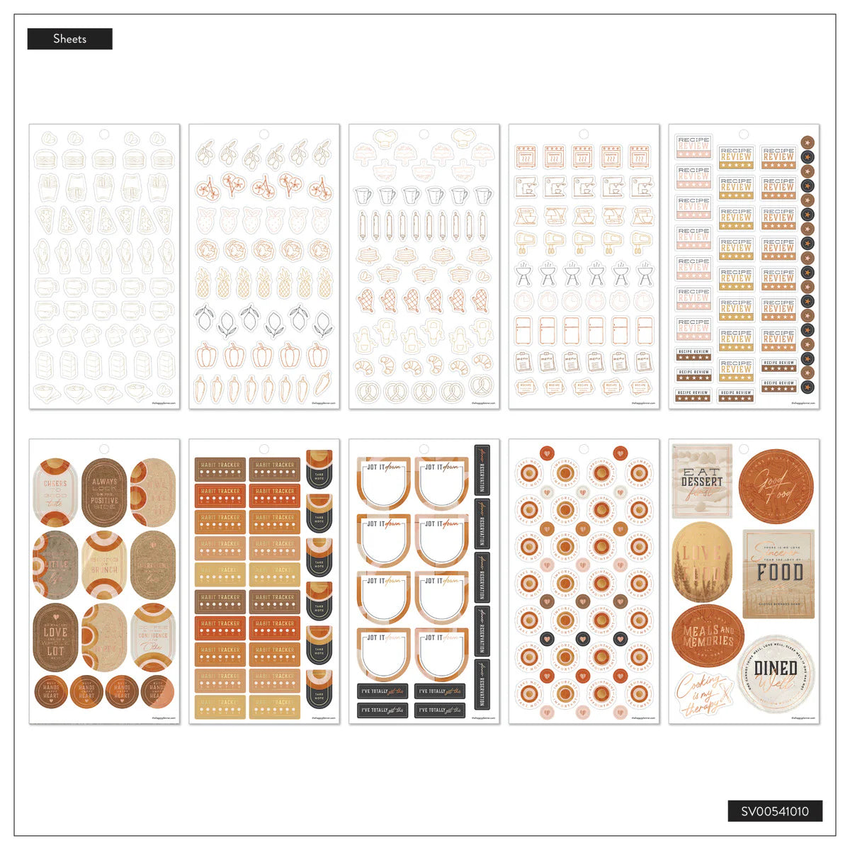 Value Pack Stickers - Rustic Roots Meal Planning