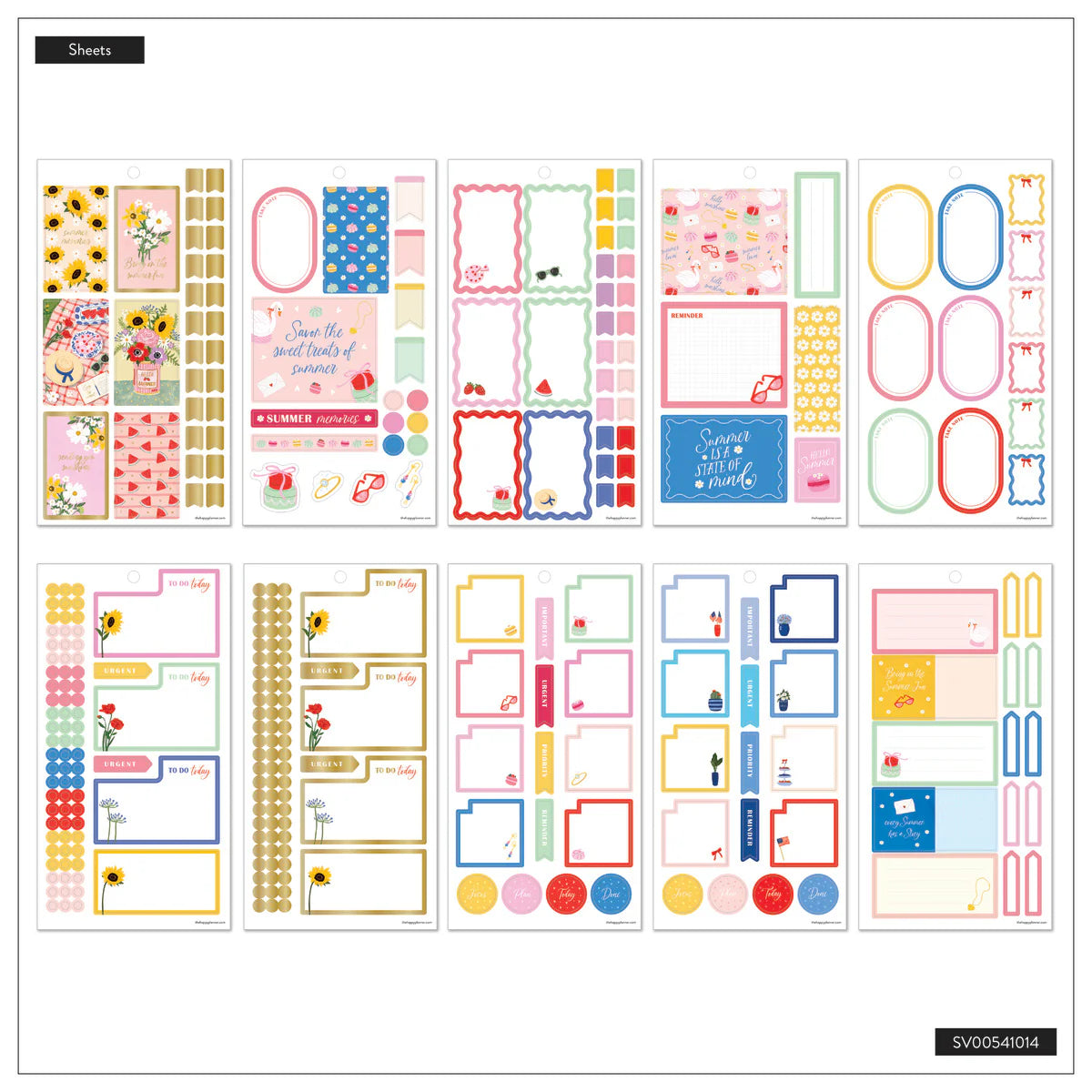 Value Pack Stickers - Summer Charm