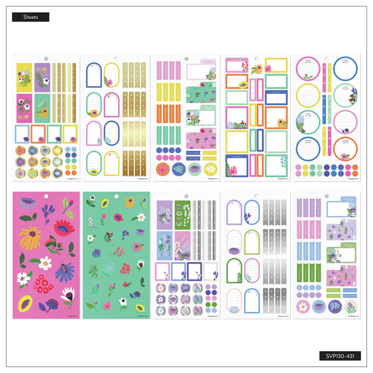 Value Pack Stickers - Brilliant Blooms - Mini