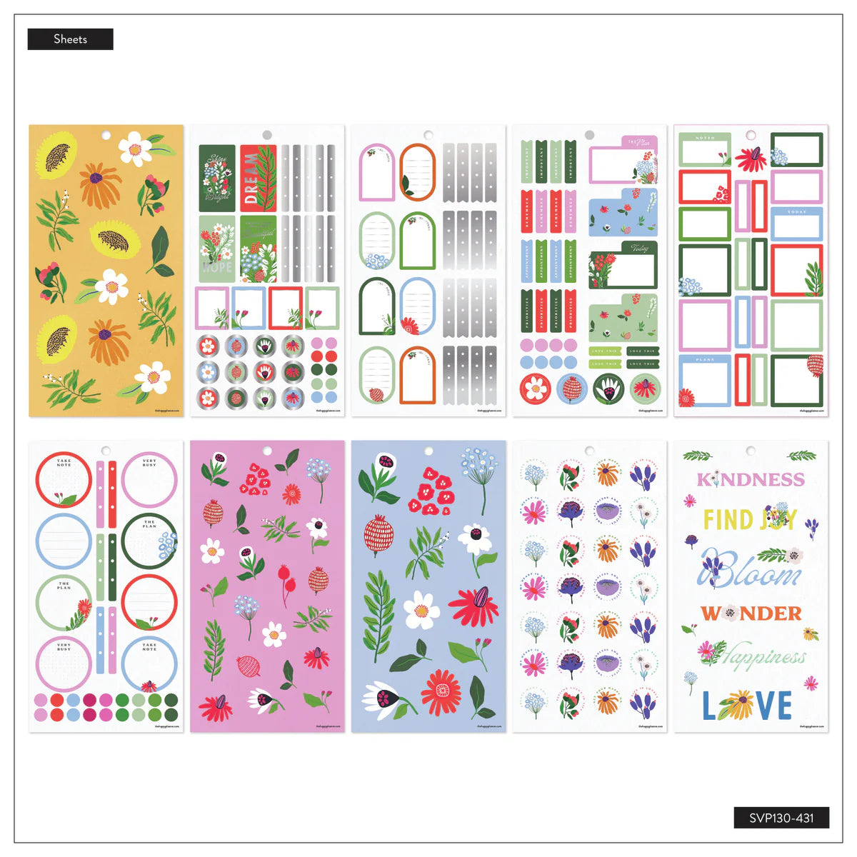 Value Pack Stickers - Brilliant Blooms - Mini