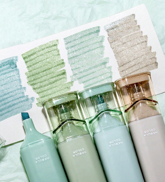 Glitter Green-Hues Highlighters
