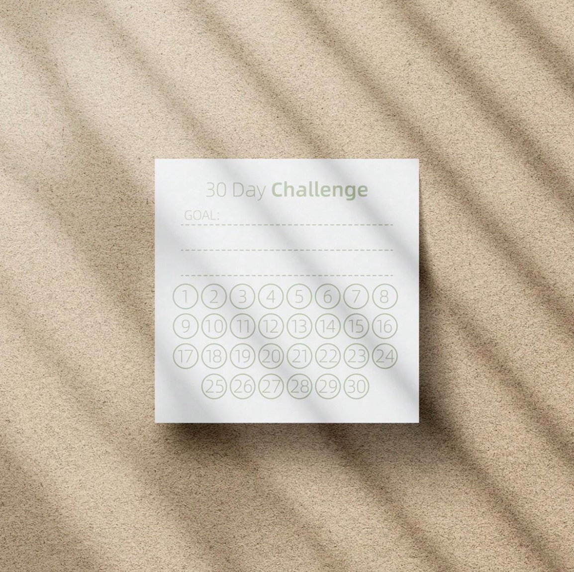 30-Day Habit Tracker Sticky Notes