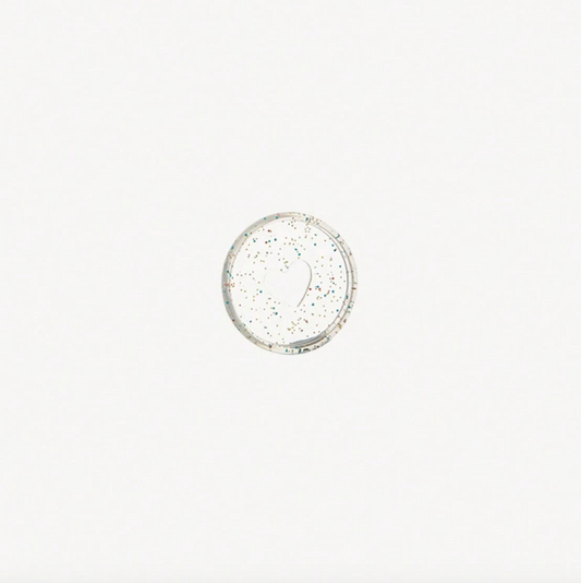Mini Clear Glitter Planner Discs