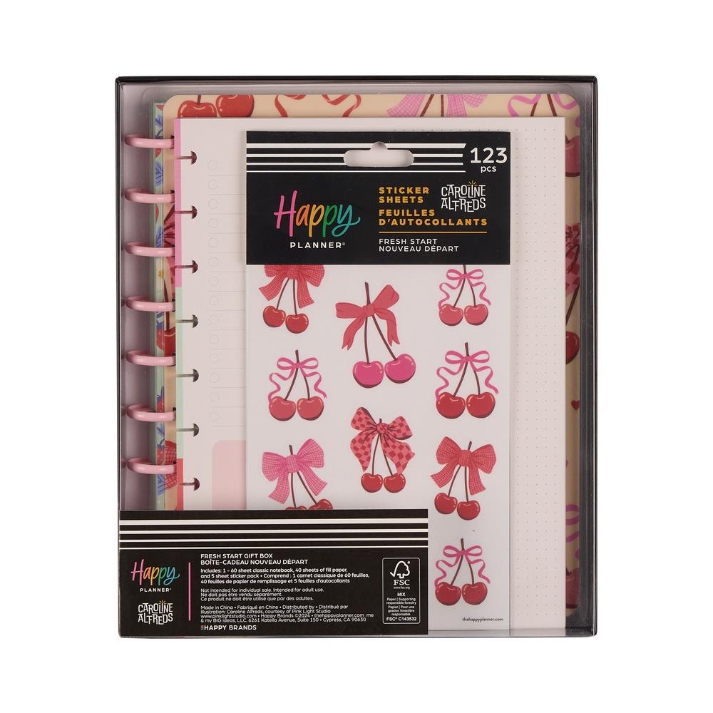 Classic Notebook + Filler Paper + Sticker Bundle - Fresh Start