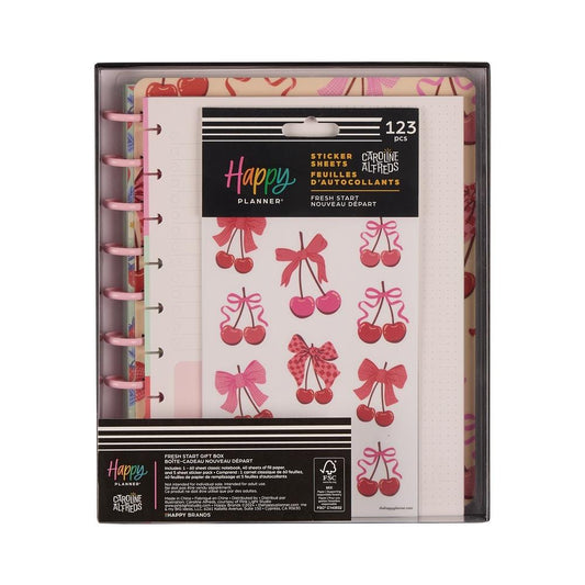 Classic Notebook + Filler Paper + Sticker Bundle - Fresh Start